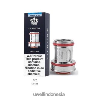 UWELL CROWN 4 koil pengganti (4 paket) kumparan ganda 0,2ohm XP2J2H182 UWELL Jakarta