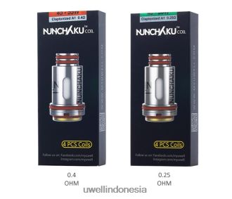 UWELL NUNCHAKU gulungan (4 bungkus) 0,4ohm XP2J2H262 UWELL Jakarta