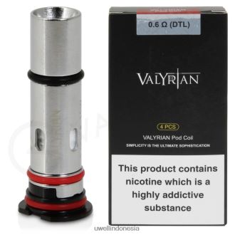 UWELL VALYRIAN koil pengganti pod (4 paket) 0,6ohm dtl XP2J2H34 UWELL Vape Disposable