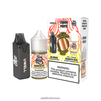 UWELL V6 perangkat sekali pakai + jus daddy's vapor 30ml - bundel kolaborasi clr: hitam/flv: kelahiran kembali es 50mg XP2J2H221 UWELL Indonesia
