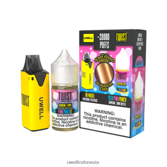 UWELL V6 perangkat sekali pakai + jus daddy's vapor 30ml - bundel kolaborasi clr: kuning/flv: es pink punch 50mg XP2J2H218 Best UWELL Flavours