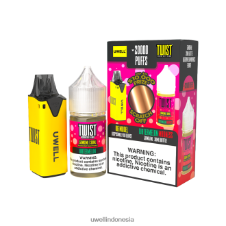 UWELL V6 perangkat sekali pakai + jus daddy's vapor 30ml - bundel kolaborasi clr: kuning/flv: kegilaan semangka 50mg XP2J2H220 UWELL Vape For Sale