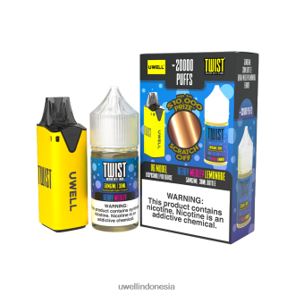 UWELL V6 perangkat sekali pakai + jus daddy's vapor 30ml - bundel kolaborasi clr: kuning/flv: limun berry medley 50mg XP2J2H216 UWELL Vape Pod