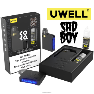UWELL CALIBURN AK3 kit + a3s 0.8ohm pods (x2) + daddy\'s vapor 10ml garam 50mg crl: abu-abu/flv: persik raspberry biru XP2J2H247 UWELL Vape Flavours Disposable
