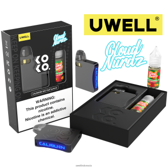 UWELL CALIBURN AK3 kit + a3s 0.8ohm pods (x2) + daddy\'s vapor 10ml garam 50mg crl: abu-abu/flv: persik raspberry biru XP2J2H247 UWELL Vape Flavours Disposable