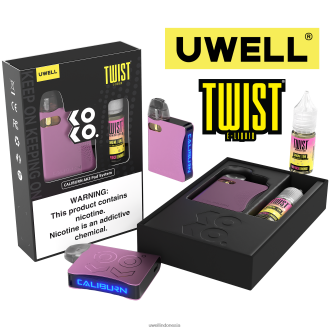 UWELL CALIBURN AK3 kit + a3s 0.8ohm pods (x2) + daddy\'s vapor 10ml garam 50mg crl: abu-abu/flv: persik raspberry biru XP2J2H247 UWELL Vape Flavours Disposable