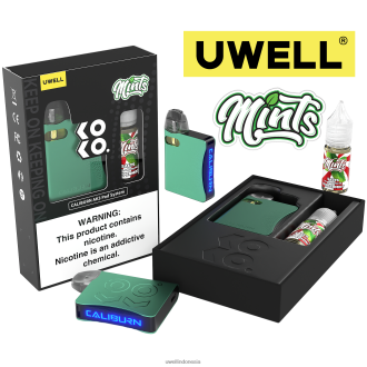 UWELL CALIBURN AK3 kit + a3s 0.8ohm pods (x2) + daddy\'s vapor 10ml garam 50mg crl: abu-abu/flv: persik raspberry biru XP2J2H247 UWELL Vape Flavours Disposable