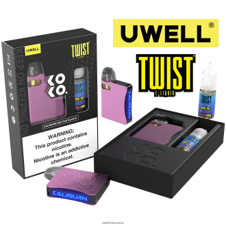UWELL CALIBURN AK3 kit + a3s 0.8ohm pods (x2) + daddy\'s vapor 10ml garam 50mg crl: abu-abu/flv: persik raspberry biru XP2J2H247 UWELL Vape Flavours Disposable